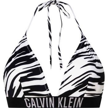 Calvin Klein Print Triangle Bikini Top Zebra X-Large Dame Calvin Klein Print Triangle Bikini Top Zebra X-Large Dame