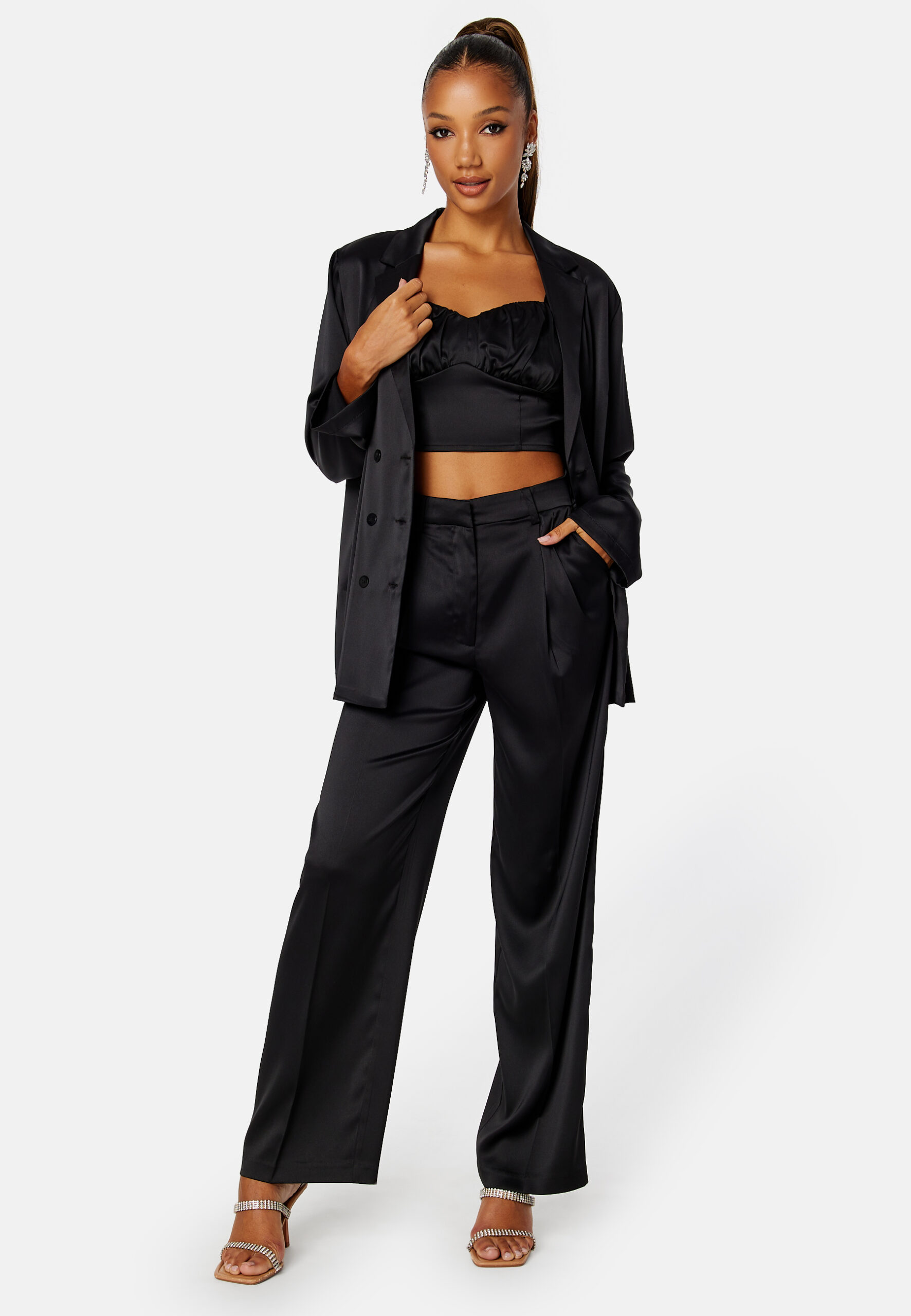 Chana satin suit pants Chana satin suit pants