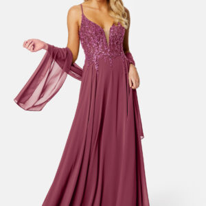 Chiffon evening dress