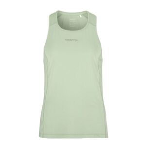 Craft Adv Essence Singlet 2 Str. L Dame - Grøn, letvægts løbetrøje til optimal komfort og bevægelse