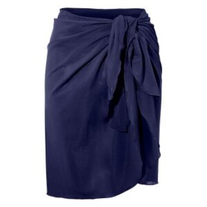 Damella Greta Basic Mesh Sarong Marineblå One Size Dame