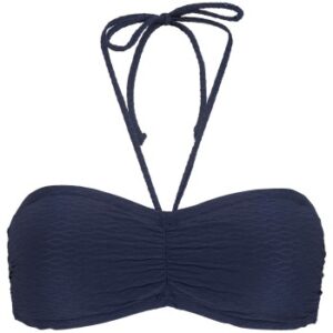 Damella Olivia Textured Padded Bikini Bra Marineblå nylon 38 Dame