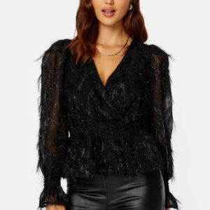 Feather L/S V-Neck Top