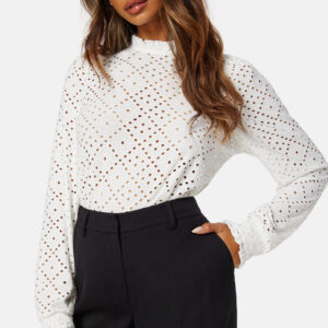 Jasy L/S O-neck Frill Top