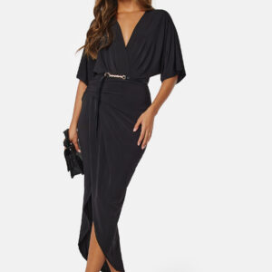 Kimono Sleeve Rouch Dress