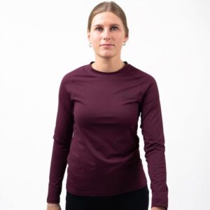 LIPATI Arcus Langærmet T-shirt M - Rød, Komfortabel & Sporty til Damer