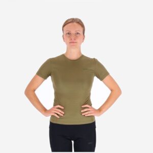 LIPATI Strato AL Tee Slim Fit - Løbe T-shirt Dame, Grøn, Str. L - Let & Åndbar