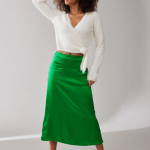 Naya HW Sateen Midi Skirt