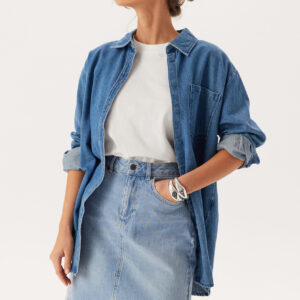 Objellen Hw Short Denim Skirt