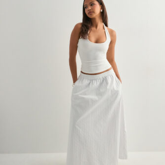 Samsøe Samsøe - Hvid - Satina skirt 15646