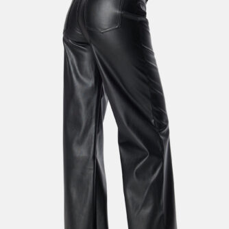 Straight PU Trousers