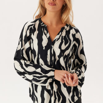 V-neck Viscose L/S Blouse
