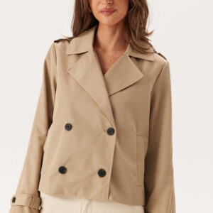 Viaddison L/S SHORT TRENCHCOAT