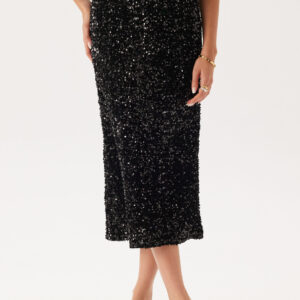 Vifaith Hw Midi Sequin Skirt