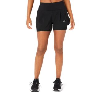 ASICS 2i1 Løbe Shorts 3.5 Inch Str. XS Sort til Dame - Komfortable og funktionelle shorts