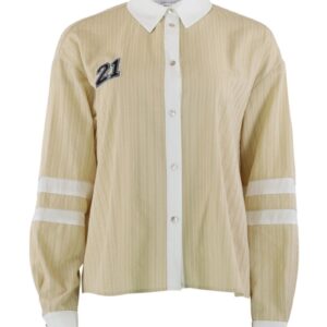 Continue - Skjorte - Ally 21 - Small Stripe Sand/White