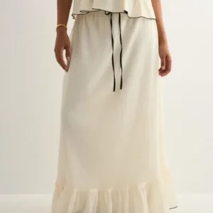 Neo Noir - Hvid - Ariella Crepe Skirt