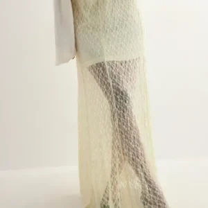 Neo Noir - Hvid - Mariya Lace Skirt