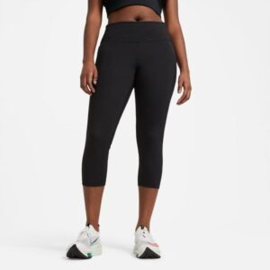 Nike Dri-FIT Fast Crop Tight 3X - Komfortable Løbetights med Lommer til Dame