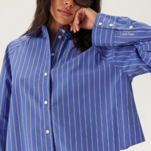 Yd Stripe Boxy Cropped Shirt