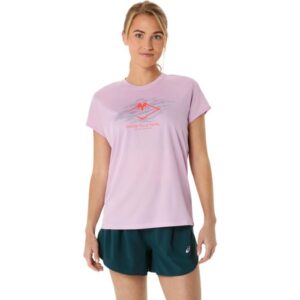 ASICS Fujitrail T-shirt til kvinder i pink - Ideel til trailrunning og aktive udendørs eventyr