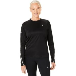 ASICS Road Lite-Show LS Top til damer i sort - Ideel til løb i alle vejrforhold