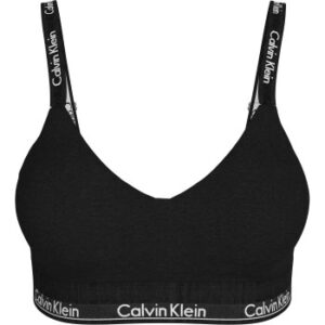 Calvin Klein Bh Modern Cotton Light Lined Bralette Sort Medium Dame
