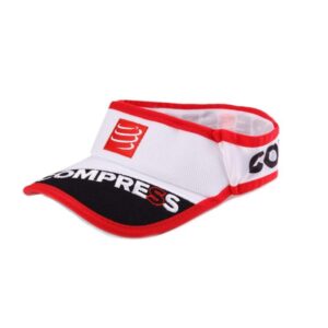 Compressport Ultralight Visor V2 Hvid - Let og åndbar kasket til løb og udendørs aktiviteter