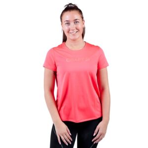 Craft Core Essence Mesh T-Shirt L Dame - Let og åndbar til løb i Crush farve