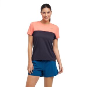 FALKE RU SS Tee Heat Str. L Dame - Let og åndbar T-shirt til løb i orange