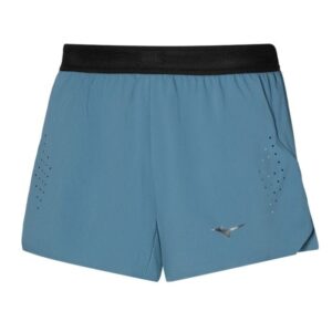 Mizuno Tech Light Split 3,5" Shorts Str. L Blå - Letvægts shorts til løb og træning