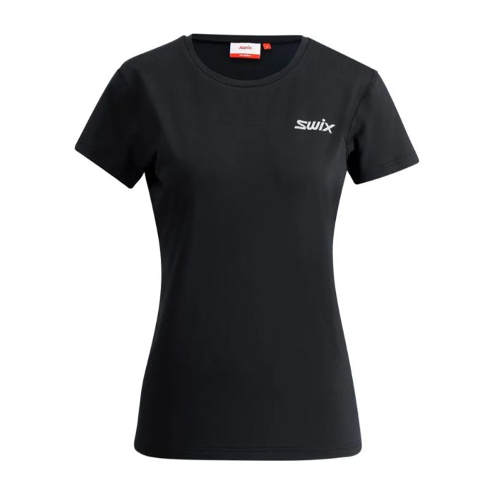 Swix Pace NTS T-shirt til damer, sort, str. L - Ideel til løb og aktiv udendørsbrug Swix Pace NTS T-shirt til damer, sort, str. L - Ideel til løb og aktiv udendørsbrug