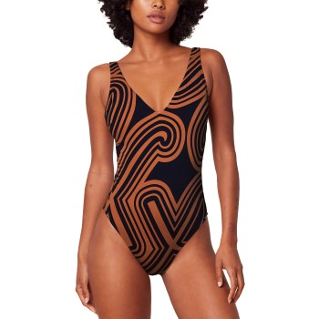 Triumph Flex Smart Summer 08 Padded Cup Swimsuit Brun mønstret Fit Smart 1 Dame Triumph Flex Smart Summer 08 Padded Cup Swimsuit Brun mønstret Fit Smart 1 Dame