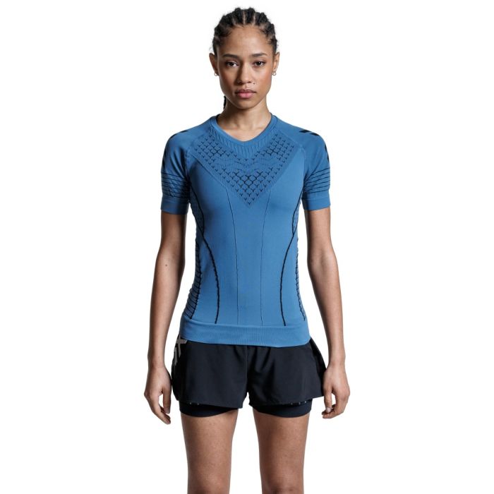 X-Bionic Twyce Race SS Tee L Dame - Blå T-shirt til optimal komfort under løb X-Bionic Twyce Race SS Tee L Dame - Blå T-shirt til optimal komfort under løb