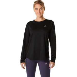 ASICS Core LS Top Str. L Sort Dame - Let og åndbar træningstrøje til løb