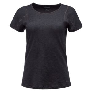 Black Diamond Rhythm Tee XS Dame - Sort T-shirt til løb og aktiv livsstil