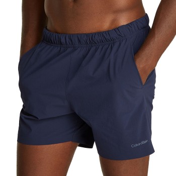 Calvin Klein Badebukser Medium Drawstring Swim Short CK Tech Mørkblå nylon Large Herre Calvin Klein Badebukser Medium Drawstring Swim Short CK Tech Mørkblå nylon Large Herre