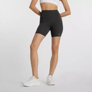 New Balance NB Harmony High Rise Shorts 6 Inch - Sort, ideel til løb og træning