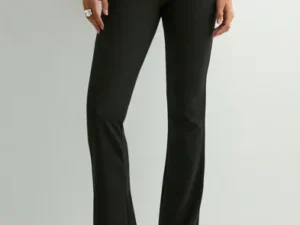 Only - Sort - Onllisa Shine Pinstripe Flared Pant