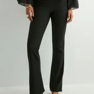 Only - Sort - Onllisa Shine Pinstripe Flared Pant
