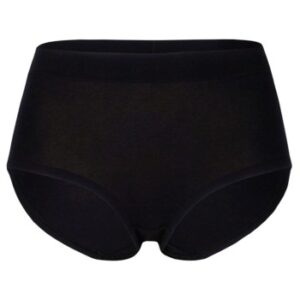 Pierre Robert Trusser Organic Cotton High Waist Brief Sort økologisk bomuld Small Dame