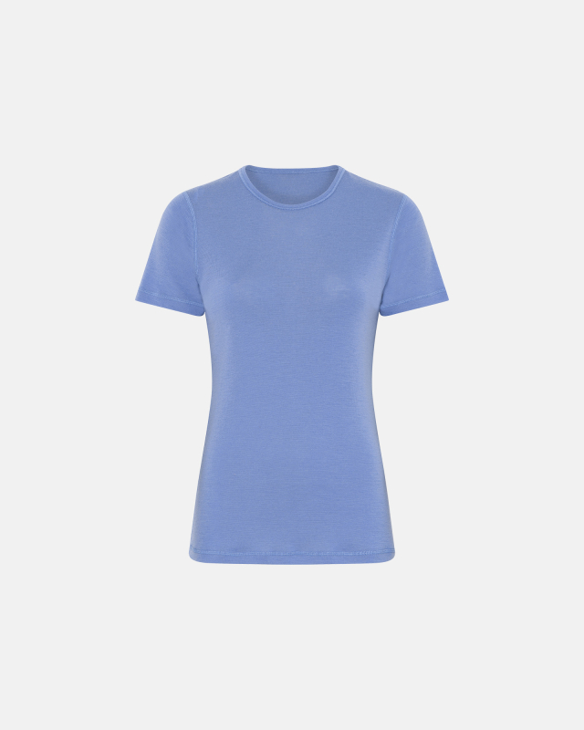 T-shirt | 100% merino uld | Blå T-shirt | 100% merino uld | Blå
