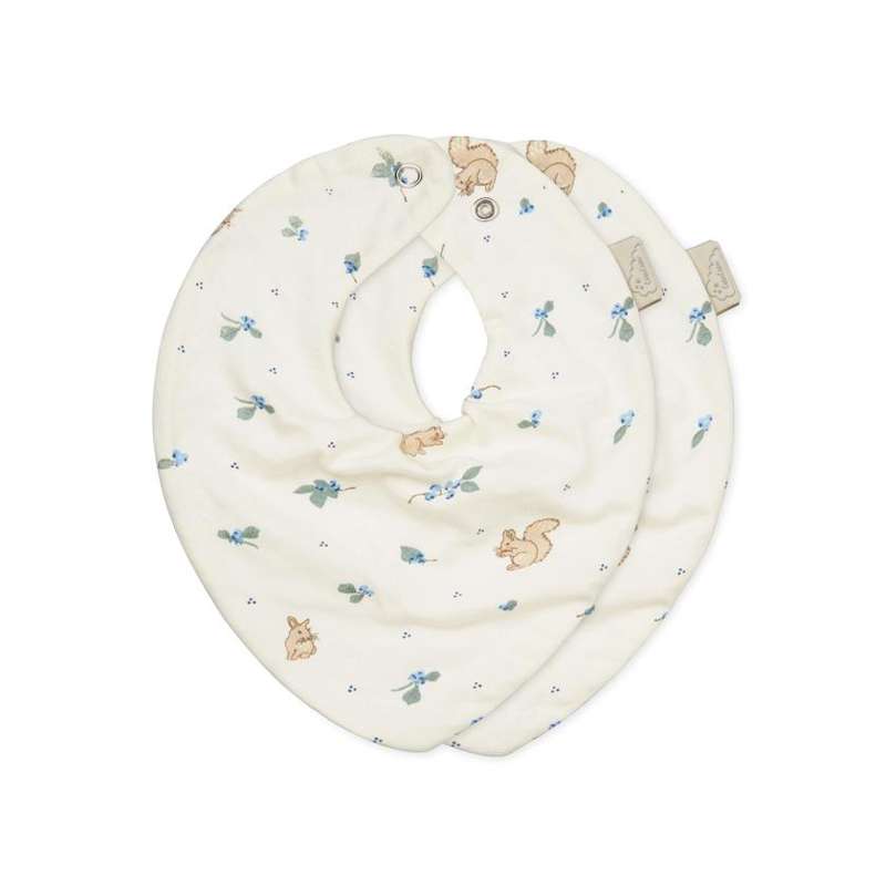 Cam Cam Copenhagen Bandana Savlesmæk - 2-pak - GOTS - Blueberries Cam Cam Copenhagen Bandana Savlesmæk - 2-pak - GOTS - Blueberries