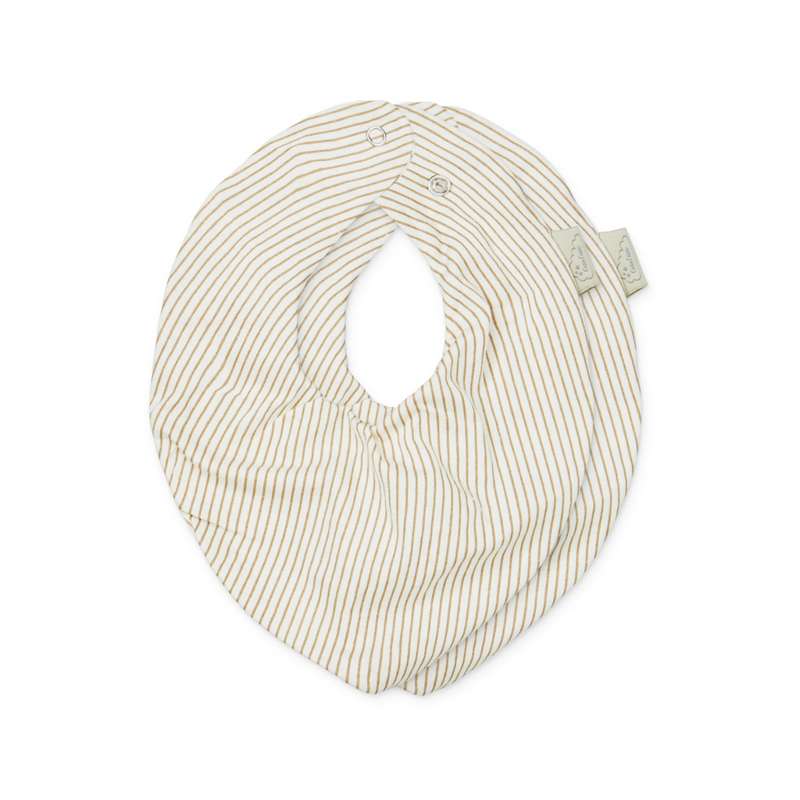 Cam Cam Copenhagen Bandana Savlesmæk - 2-pak - GOTS - Classic Stripes Camel Cam Cam Copenhagen Bandana Savlesmæk - 2-pak - GOTS - Classic Stripes Camel