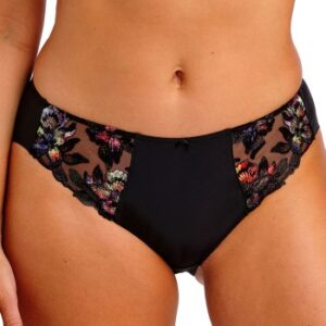 Fantasie Trusser Magdalena Brief Sort blomstret Small Dame