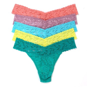 Hanky Panky Trusser 5P Signature Lace Original Rise Thongs Flerfarvet-2 nylon One Size Dame Hanky Panky Trusser 5P Signature Lace Original Rise Thongs Flerfarvet-2 nylon One Size Dame