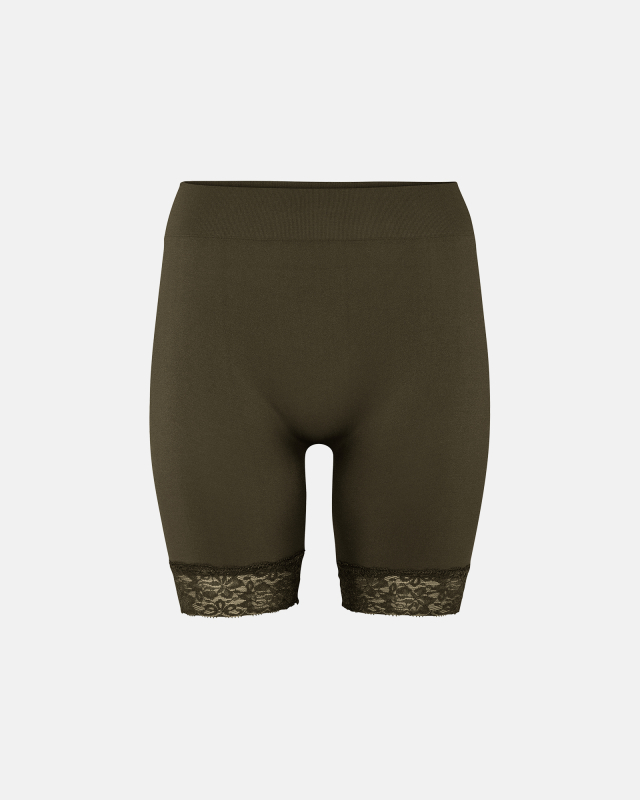 Indershorts med blondekant | polyamid | grøn Indershorts med blondekant | polyamid | grøn