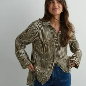 Malina - Mønstret - Emaline Slits Detail shirt