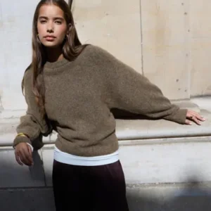 Nelly - Brun - Alpaca blend Knit Sweater