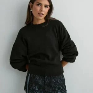 Nelly - Sort - Lace Mini Skirt